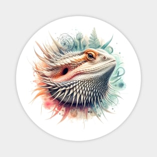 Bearded Dragon watercolor Magnet